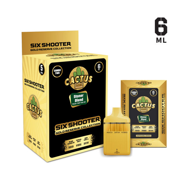 cactus labs stoner blend, cactus labs six shooter, cactus labs 6 shooter, cactus labs disposable, cactus labs vape, cactus vape, cactus labs stoner blend six shooter, cactus labs six shooter stoner blend , cactus labs gold reserve stoner blend, cactus labs stoner blend